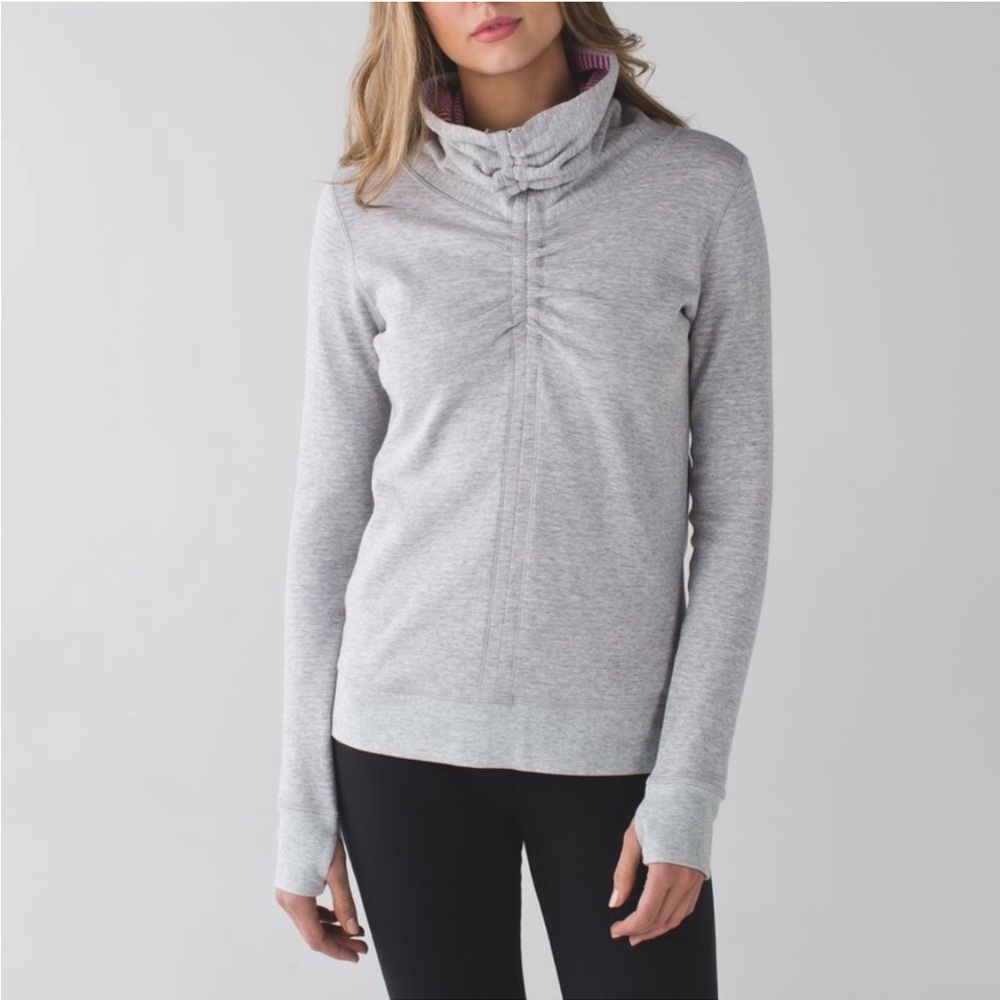 Lululemon reversible cowl neck cinched pullover